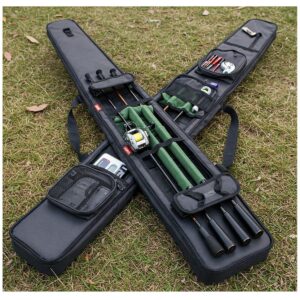 Neatly store and carry multiple fishing rods in a dedicated case.