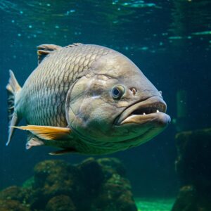 Various fish species that thrive in a very large aquarium environment.