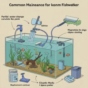 Front view of an empty 25 gallon aquarium, highlighting its size and dimensions.
