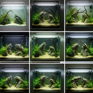 Explore various shallow fish tank styles, from minimalist designs to planted layouts, suitable for different tastes.