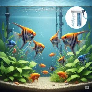 A visual comparison of different types of ultraviolet fish tank filters, including submersible, inline, and hang-on-back models, for various aquarium setups.