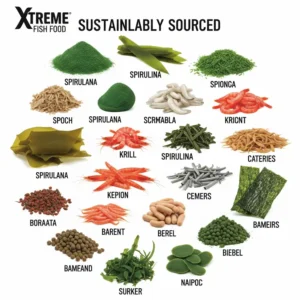 An ideal aquarium setup with healthy fish nourished by Xtreme fish food