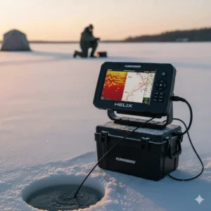 Using AutoChart Live Ice to create a custom contour map on a best ice fishing fish finder.