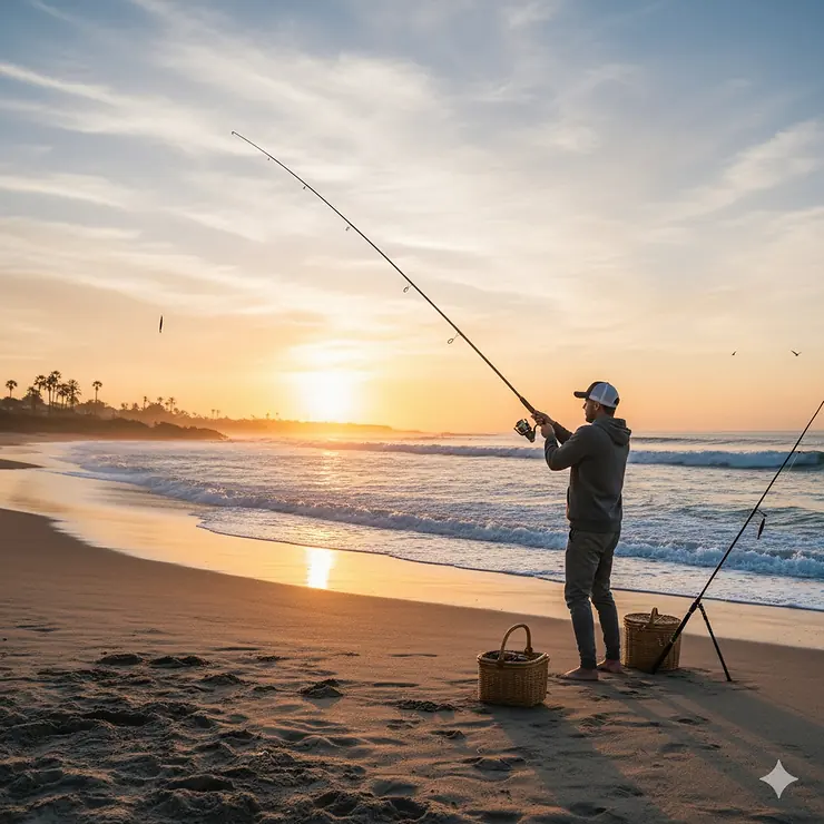The best fishing rod for surf casting from the beach.