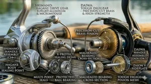 Comparison of the Shimano Stradic FL and Daiwa Ballistic MQ mid-range spinning reels.
